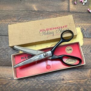 Vintage 50s Kleencut Pinking Shears Automatic Stop Good Housekeeping Sewing